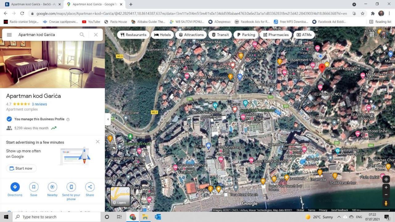 Ferienwohnung Bella Budva Bečići Exterior foto